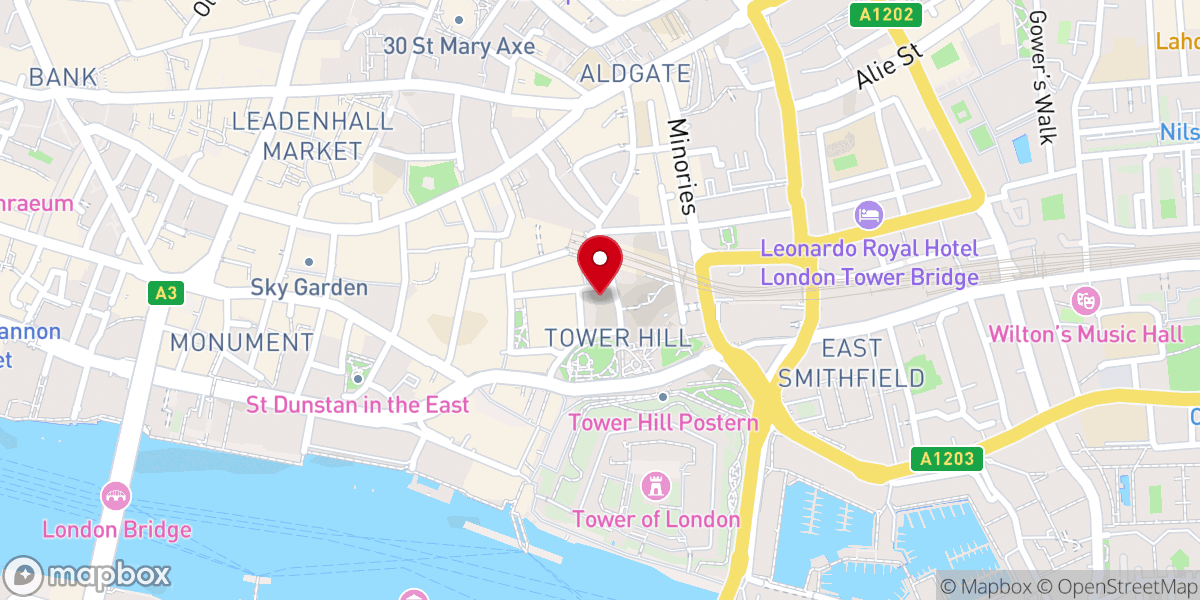 Map showing location of The New Church London