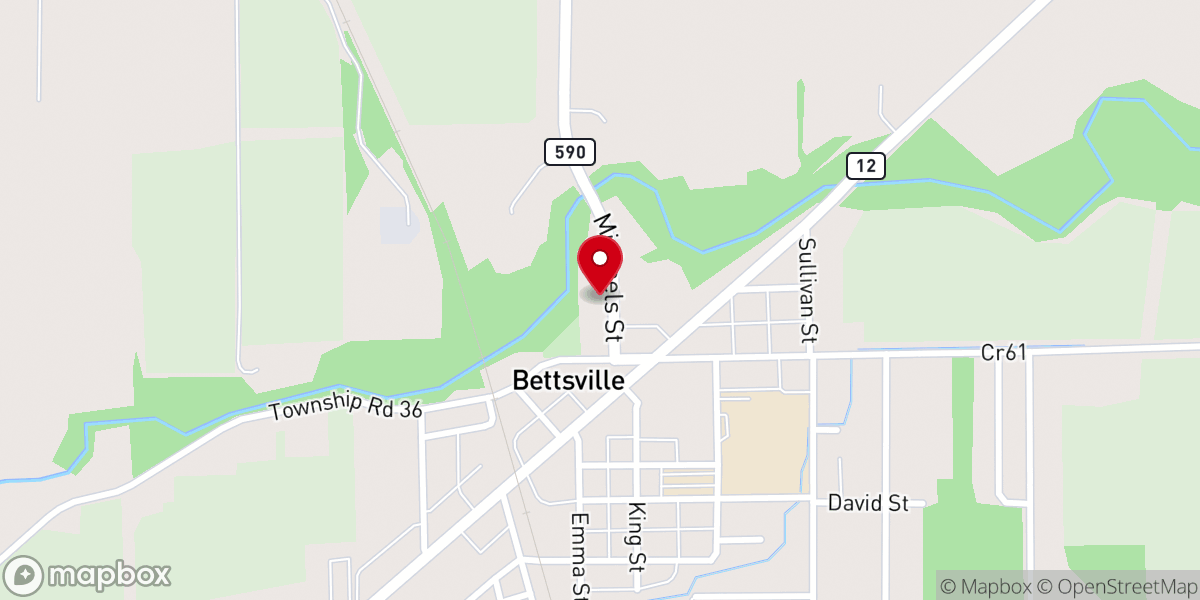 Map showing location of Salem United Methodist Church