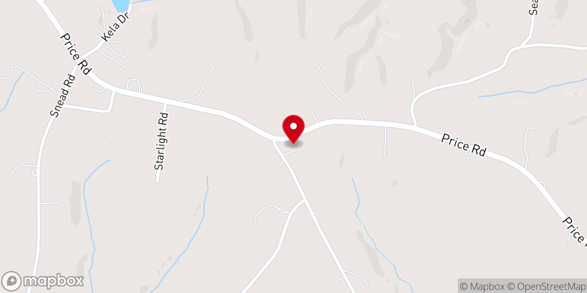 Map showing location of Floyd Baptist Church