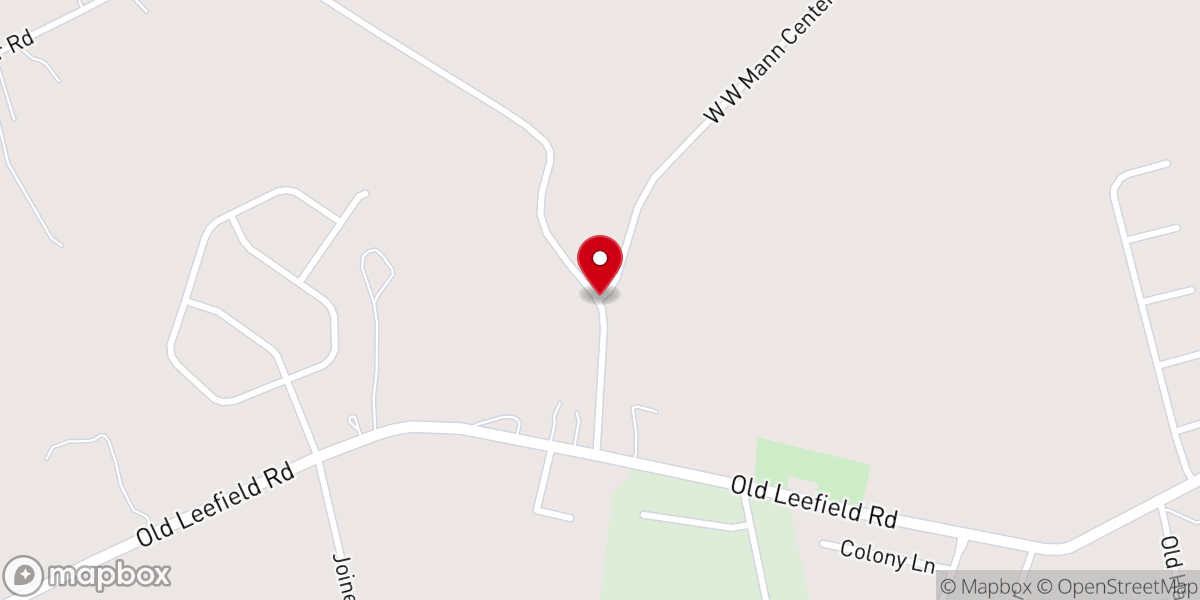 Map showing location of W W Mann Retreat Center