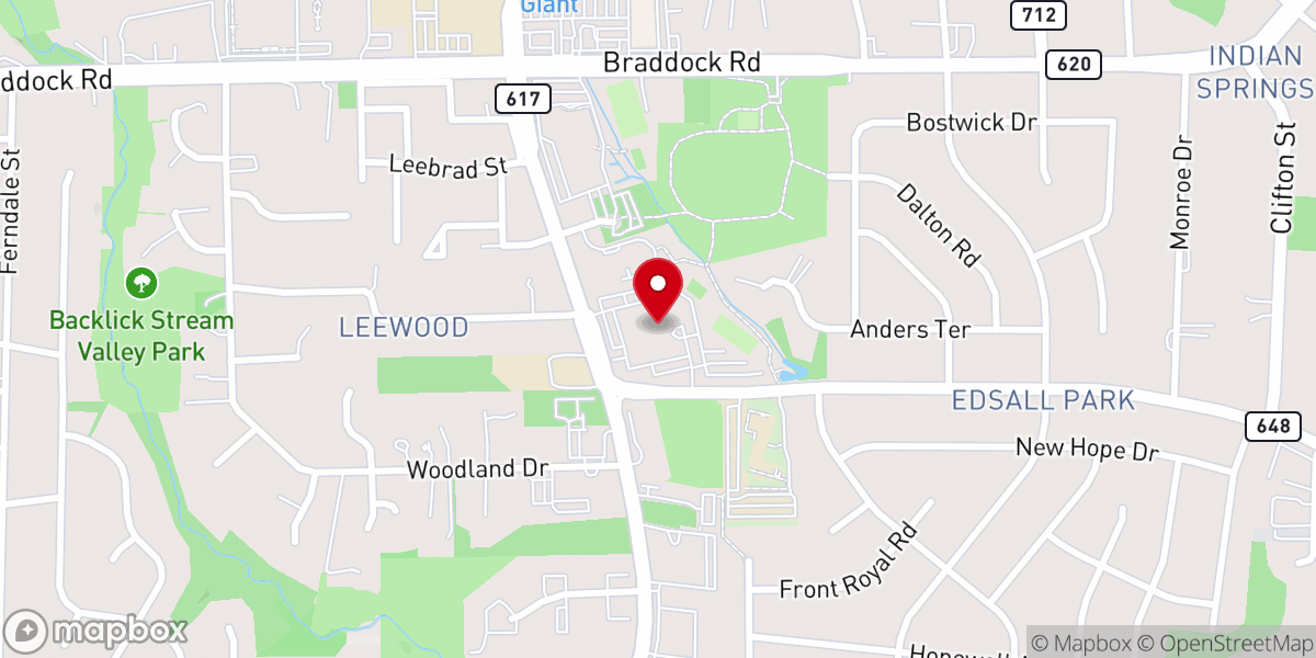 Map showing location of Word of Life Church