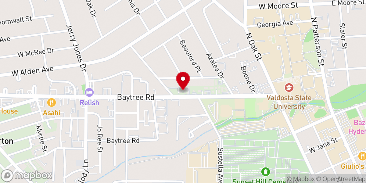 Map showing location of Messiah Lutheran Church