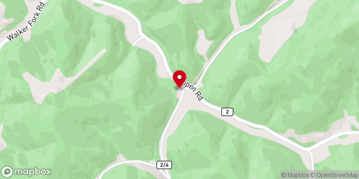 Map showing location of Providence Baptist Church