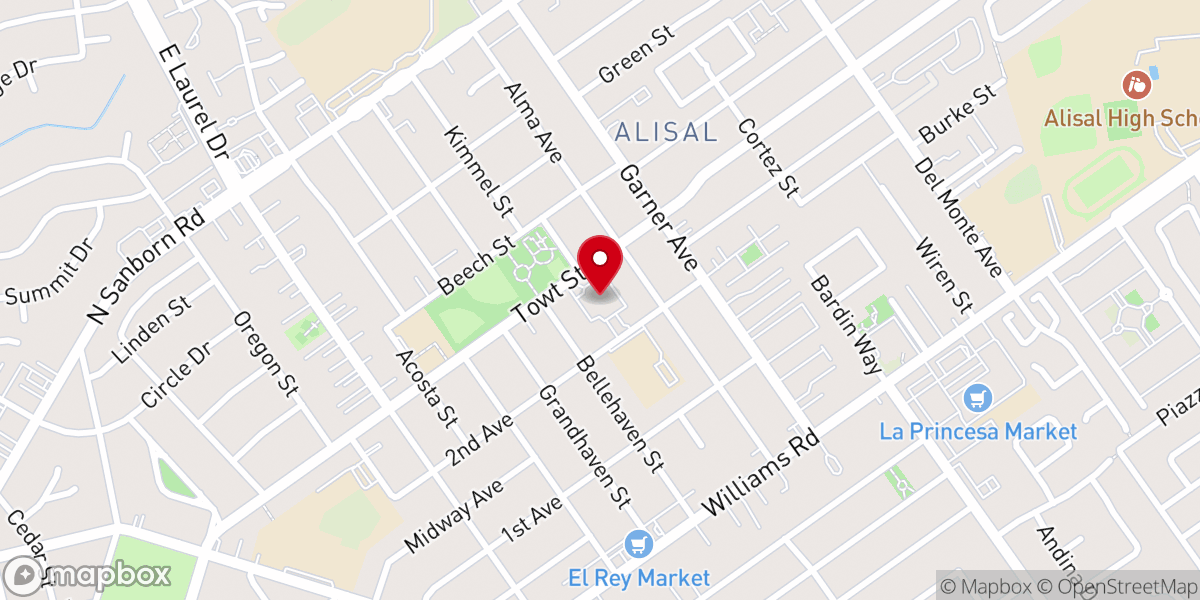 Map showing location of St. Mary of the Nativity Catholic Church
