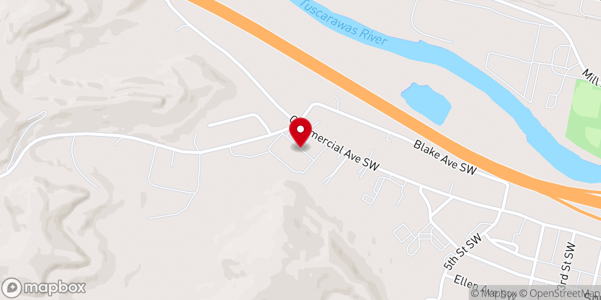Map showing location of First Baptist Church