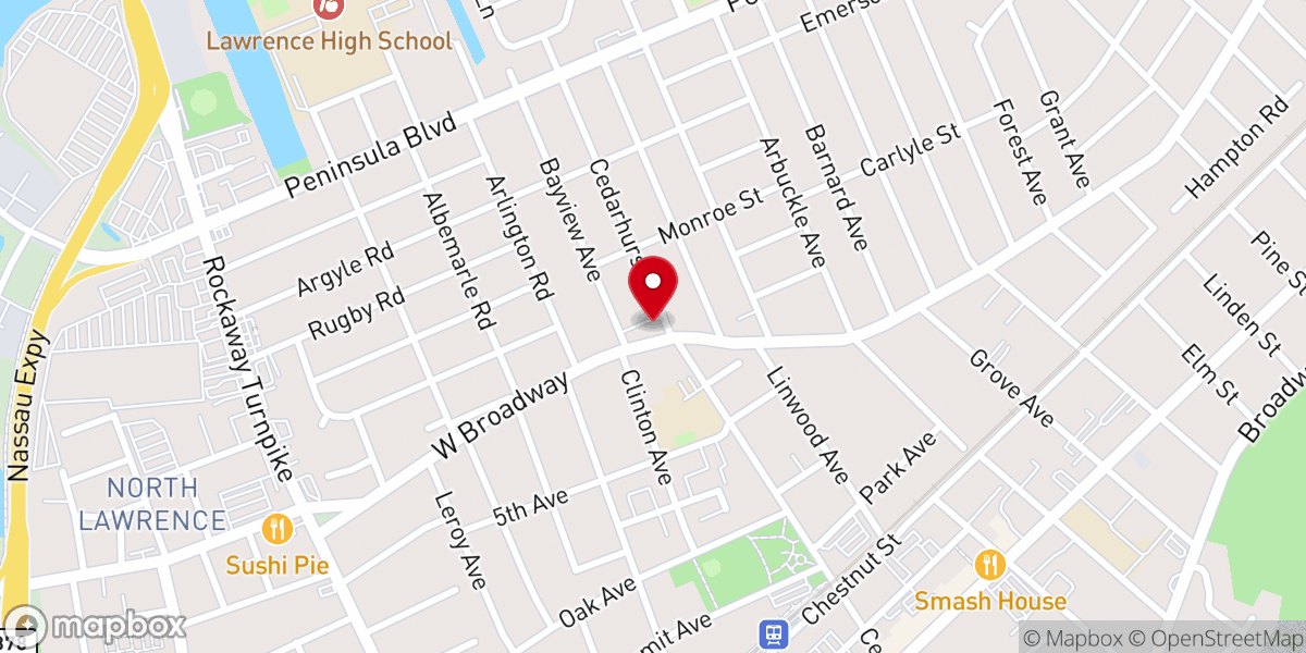 Map showing location of Cong. Bais Medrash Ostrove-Kalushin