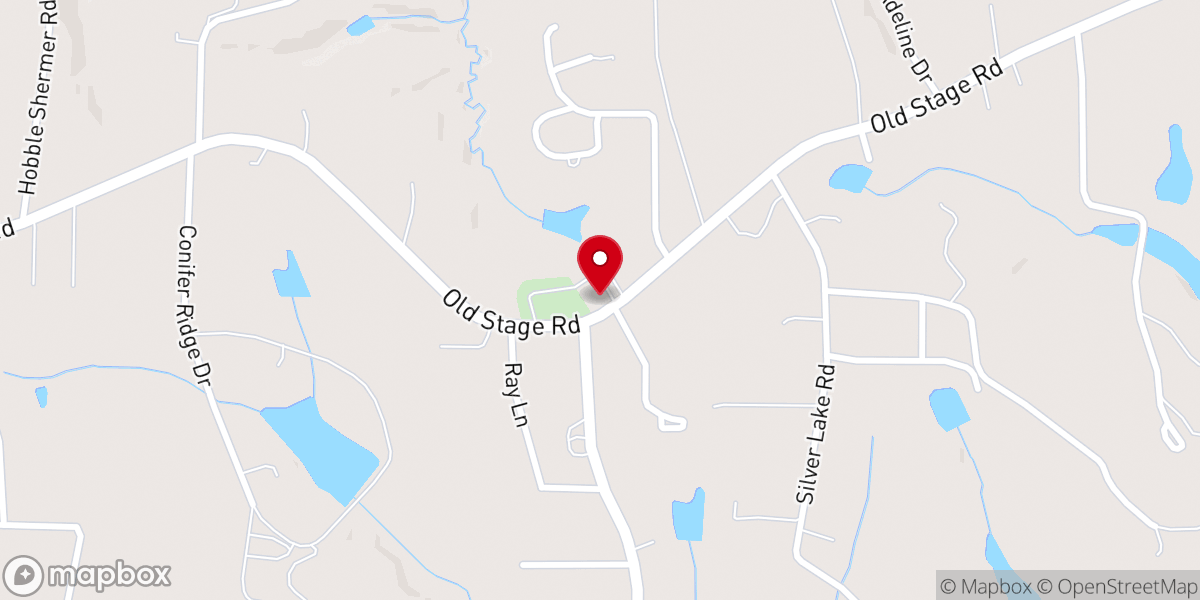 Map showing location of Deep Creek Baptist Church