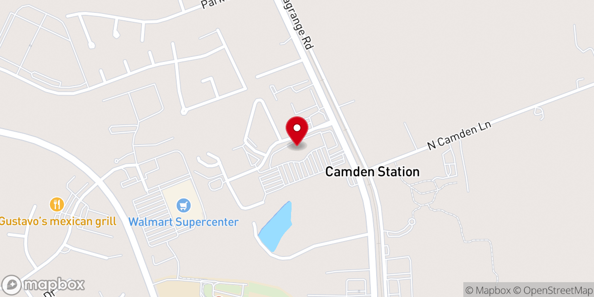 Map showing location of Southeast Christan Church