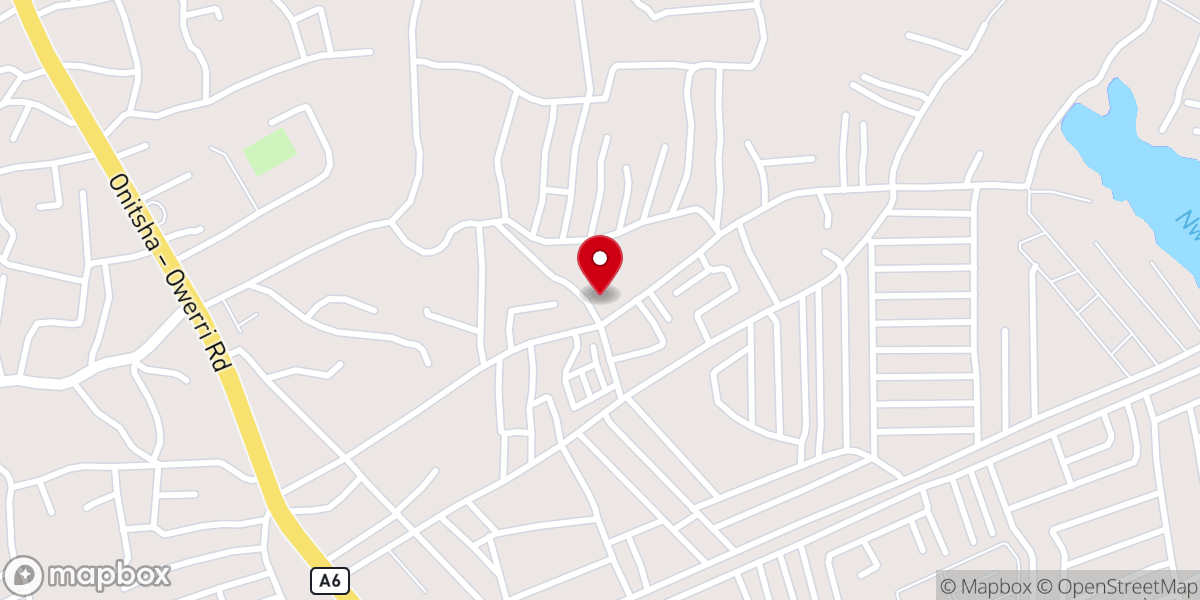 Map showing location of Living Faith Church Ngerem