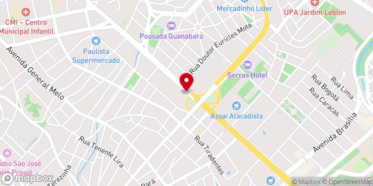 Map showing location of IBPAZ Coxipó