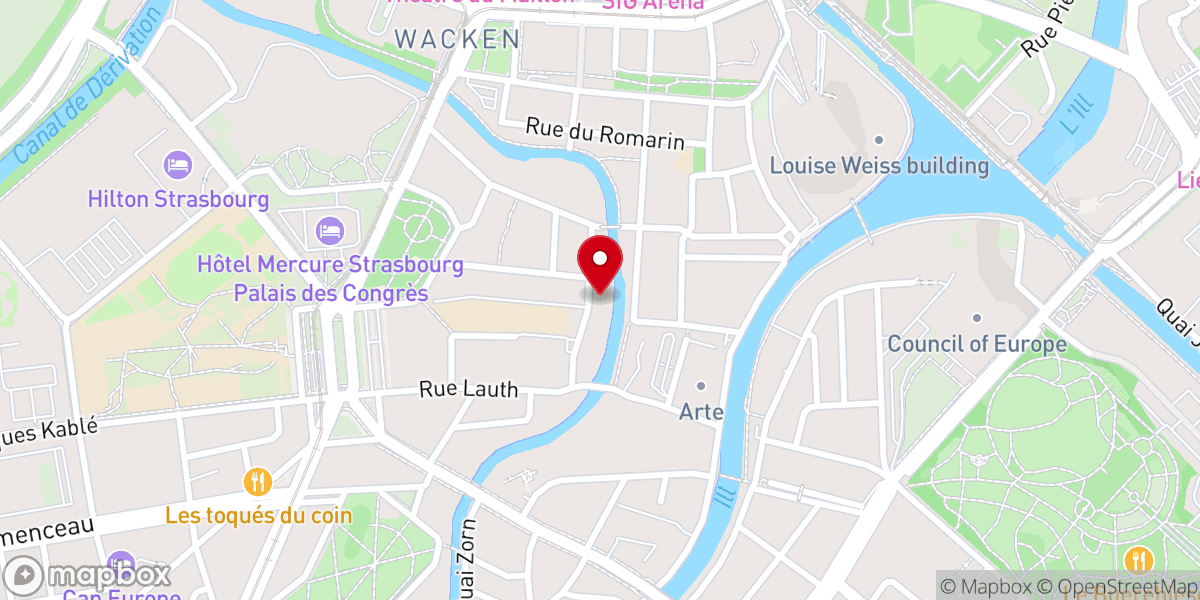 Map showing location of Chapelle Notre-Dame du Wacken