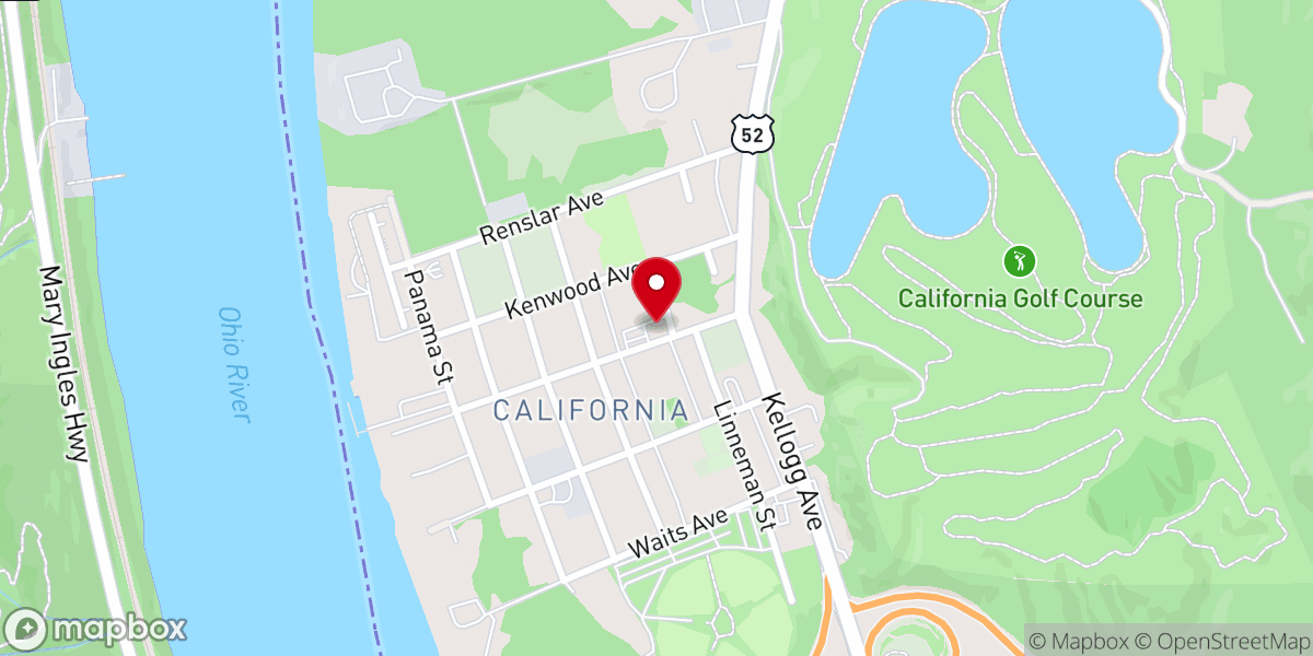 Map showing location of Saint Jerome Roman Catholic Church