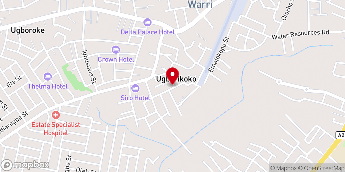 Map showing location of African Baptist Church