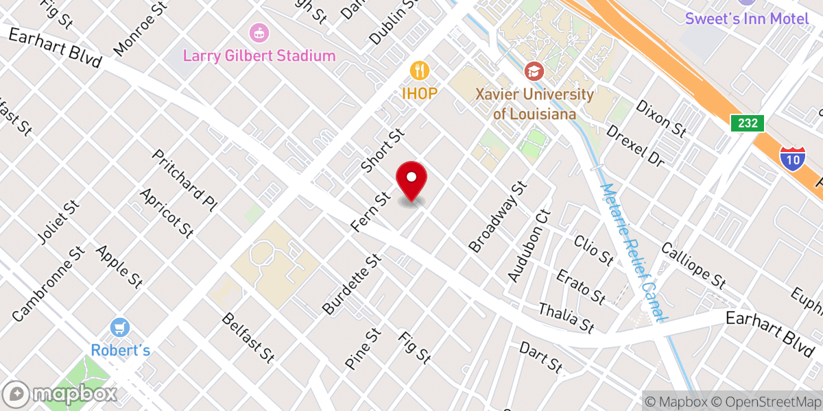 Map showing location of Philips Memorial Methodist Church