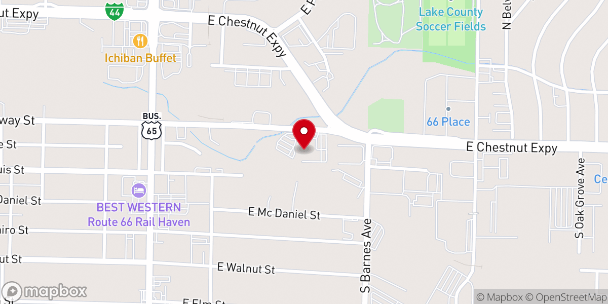 Map showing location of Hill City Church