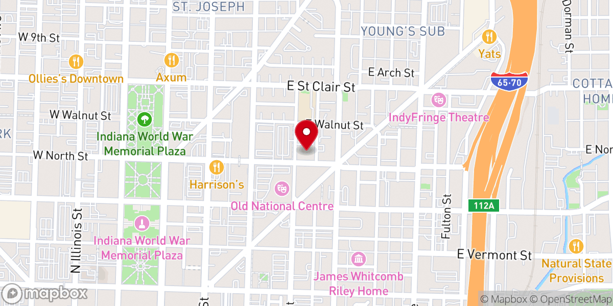 Map showing location of Zion Evangelical United Church of Christ