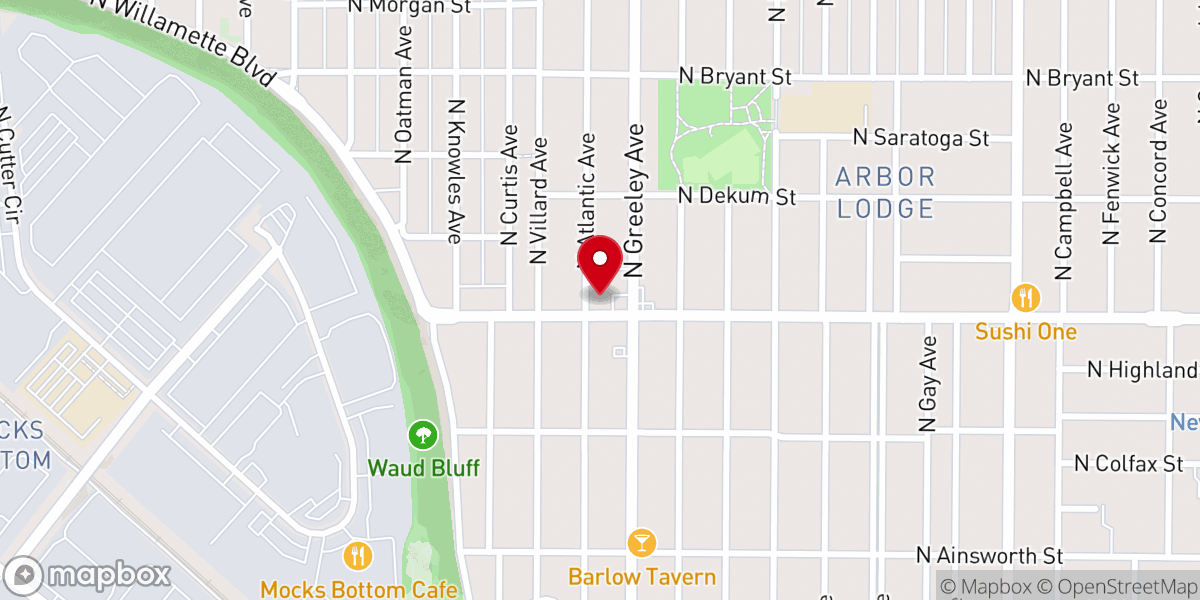 Map showing location of Northminster Presbyterian Church