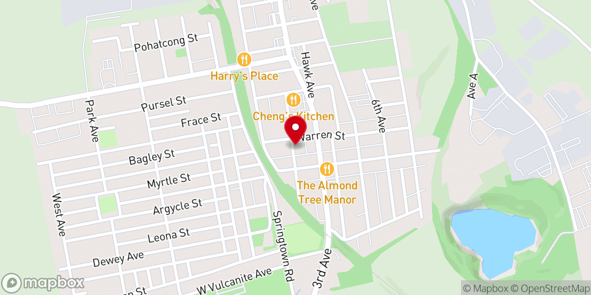 Map showing location of At. John the Baptist Orthodox Church