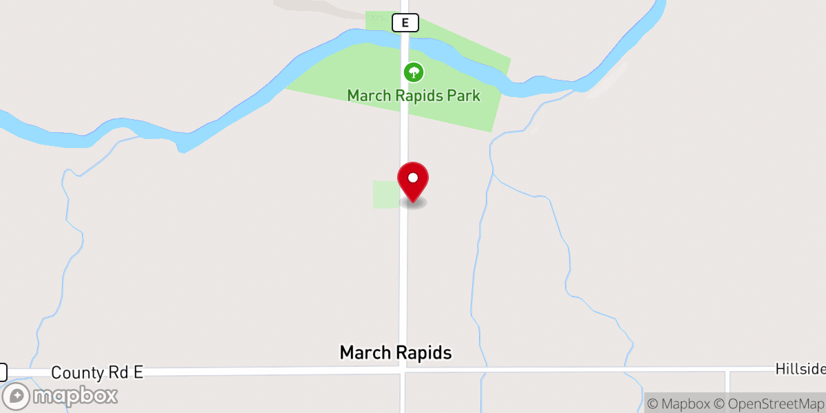 Map showing location of Emmanuel Evangelical Lutheran Church