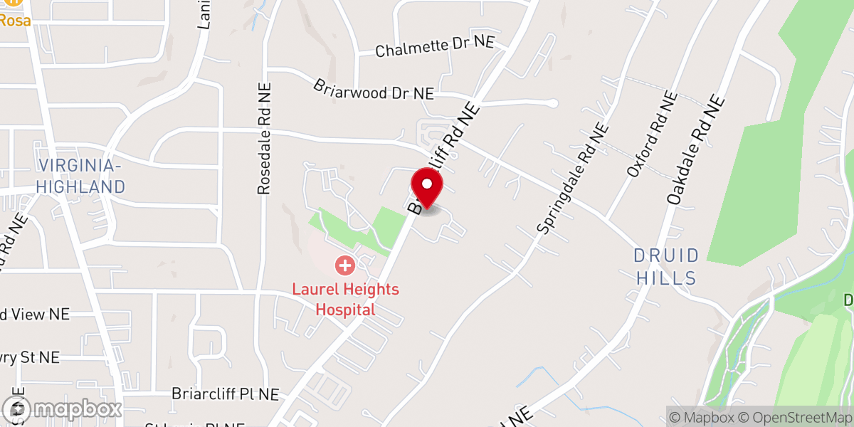 Map showing location of Metro City Church