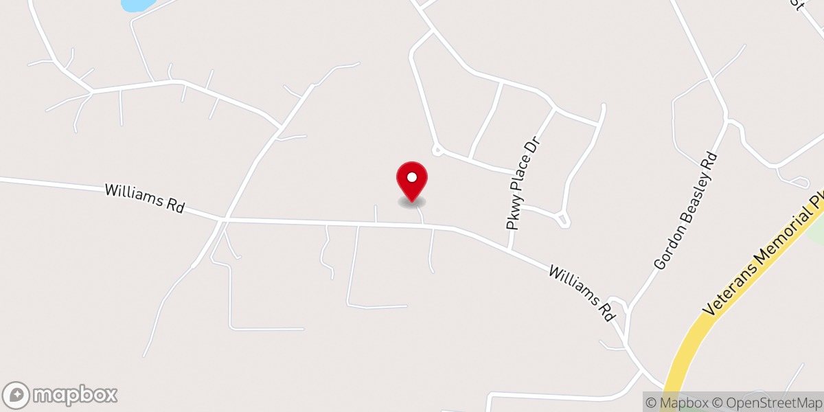 Map showing location of Bethel Primitive Baptist Church