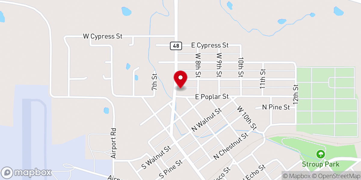 Map showing location of Church of Refuge