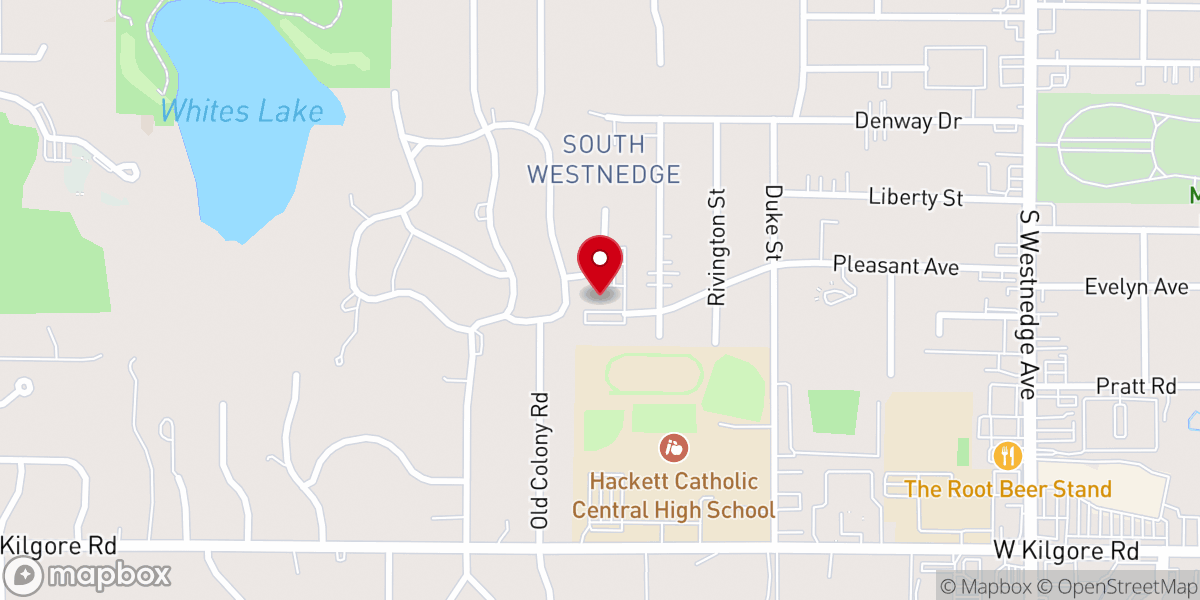 Map showing location of Southern Heights Christian Church