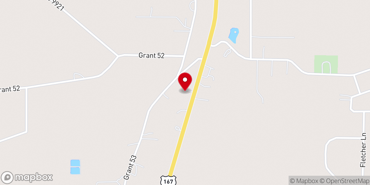 Map showing location of Marlow Missionary Baptist Church Parsonag