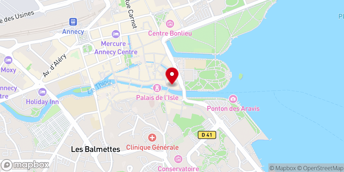 Map showing location of Église Saint François de Sales