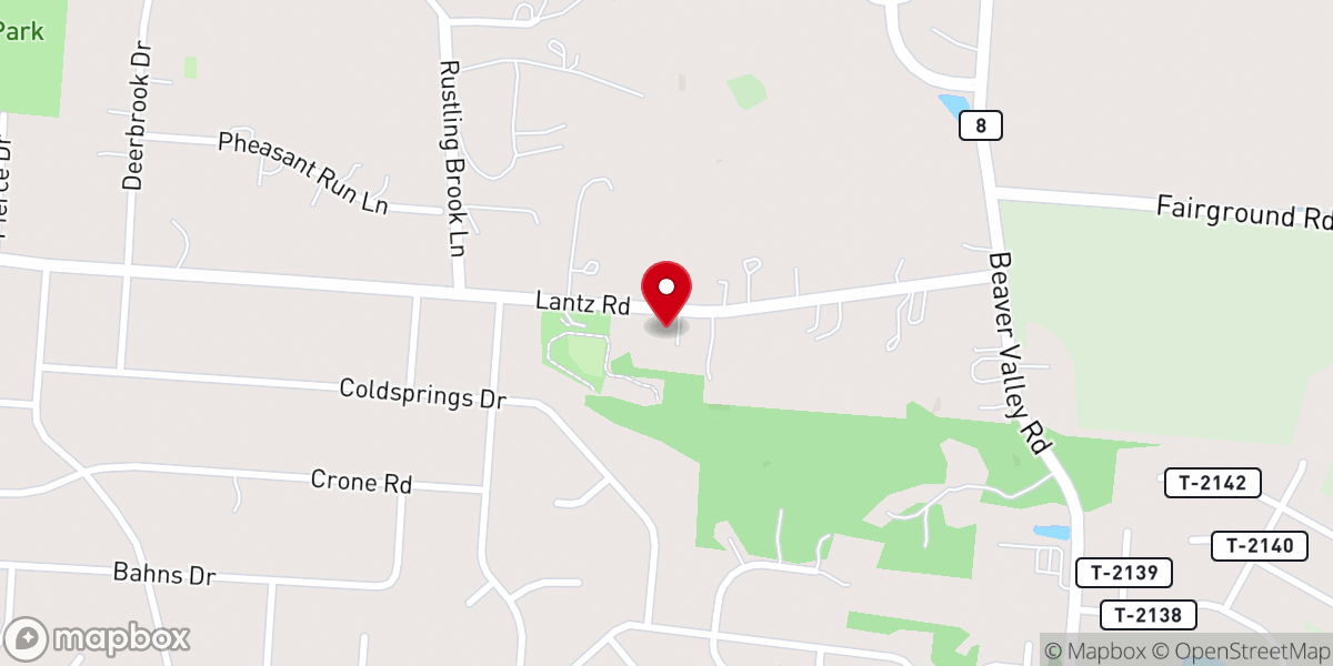 Map showing location of Alpha Baptist Church