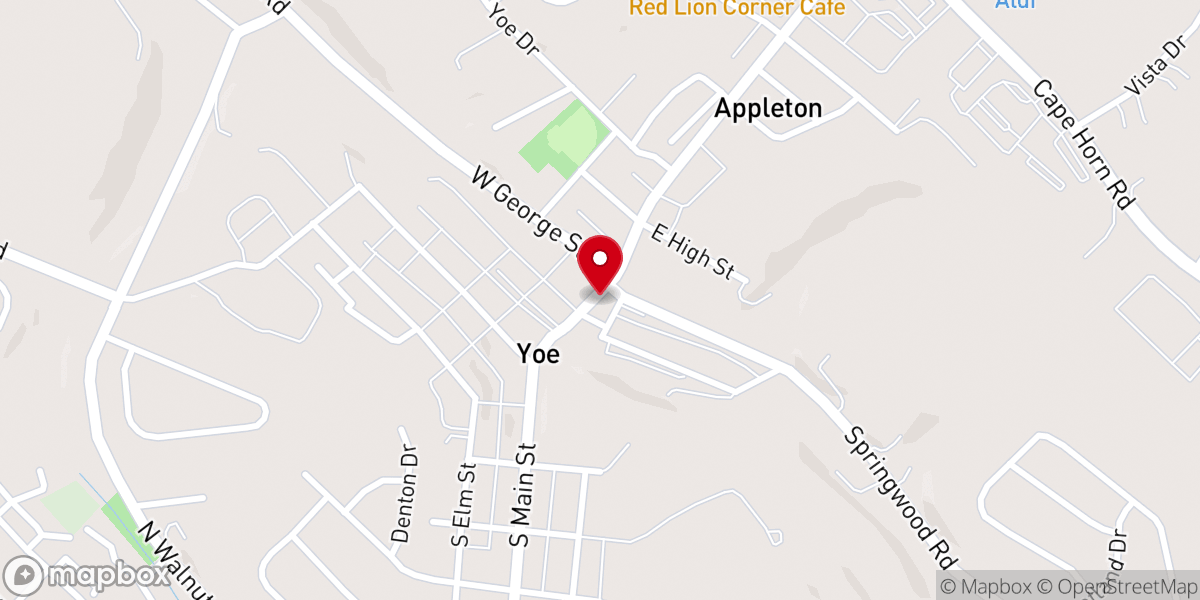 Map showing location of Christ United Methodist Church