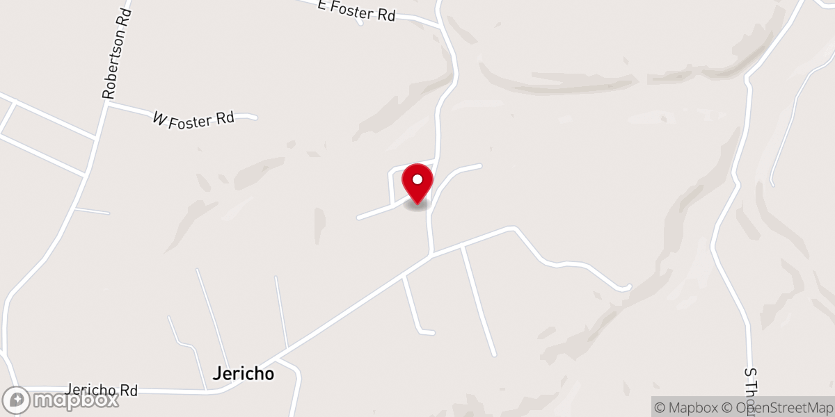 Map showing location of New Friendship United Baptist Church