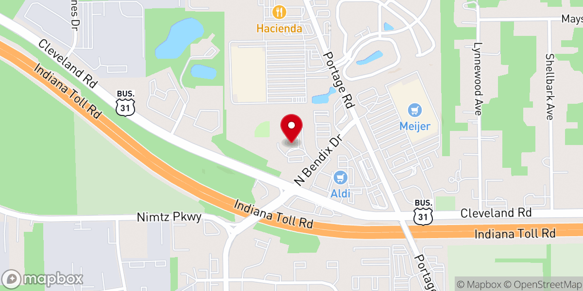 Map showing location of Calvary Church
