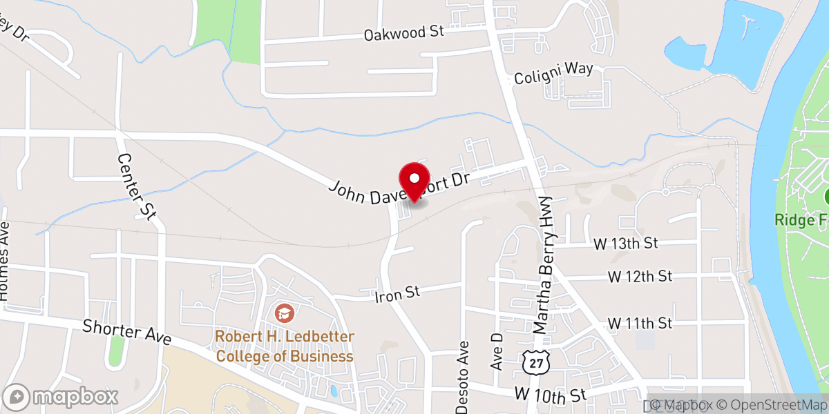 Map showing location of LIFE Church