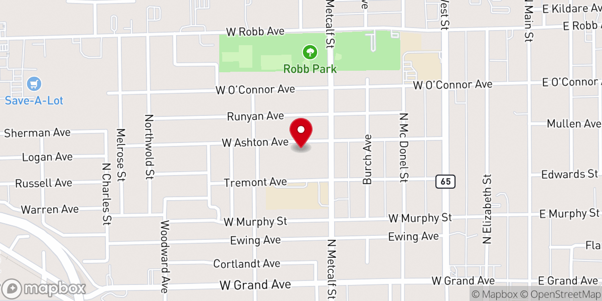 Map showing location of CrossPoint Community Church