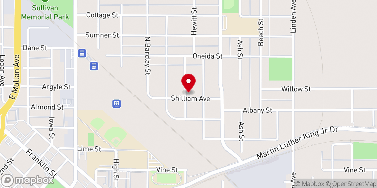 Map showing location of Shilliam COGIC
