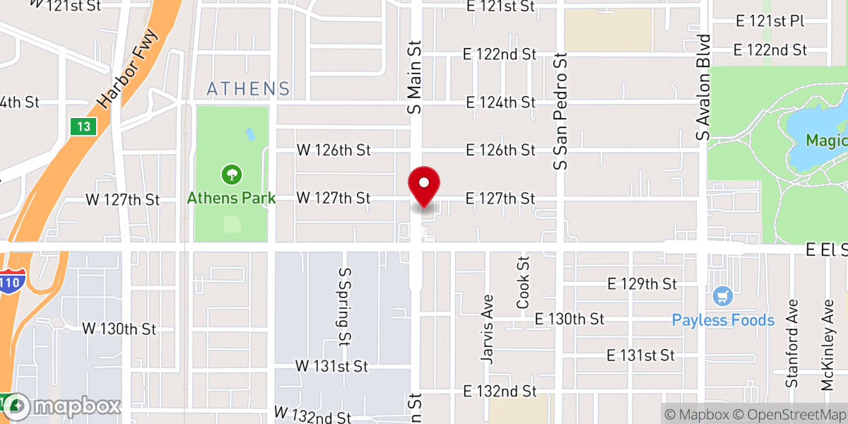 Map showing location of Agape Christian Fellowship