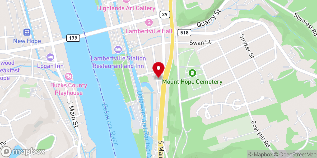 Map showing location of Fisherman's Mark food pantry