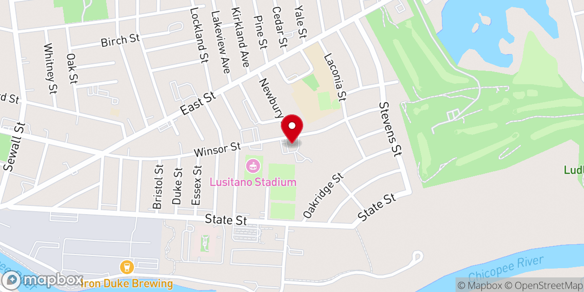 Map showing location of Saint Marys Church