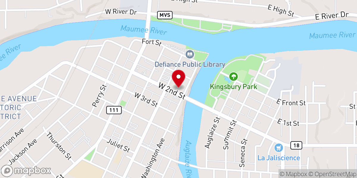 Map showing location of Grace Episcopal Church