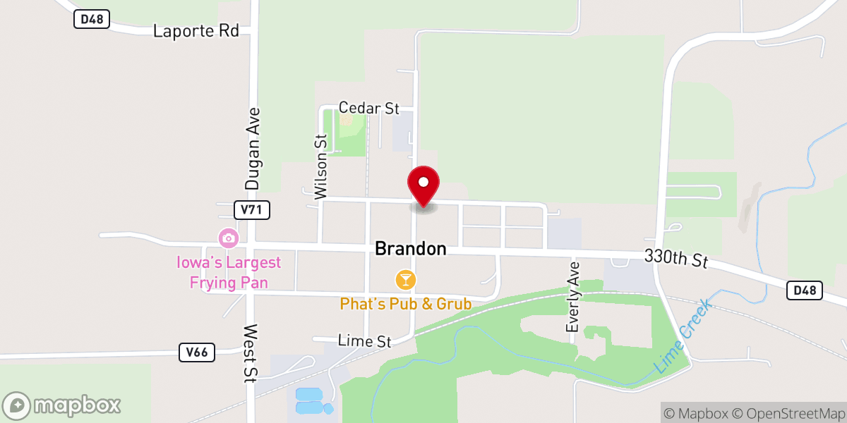 Map showing location of Church of Jesus Christ