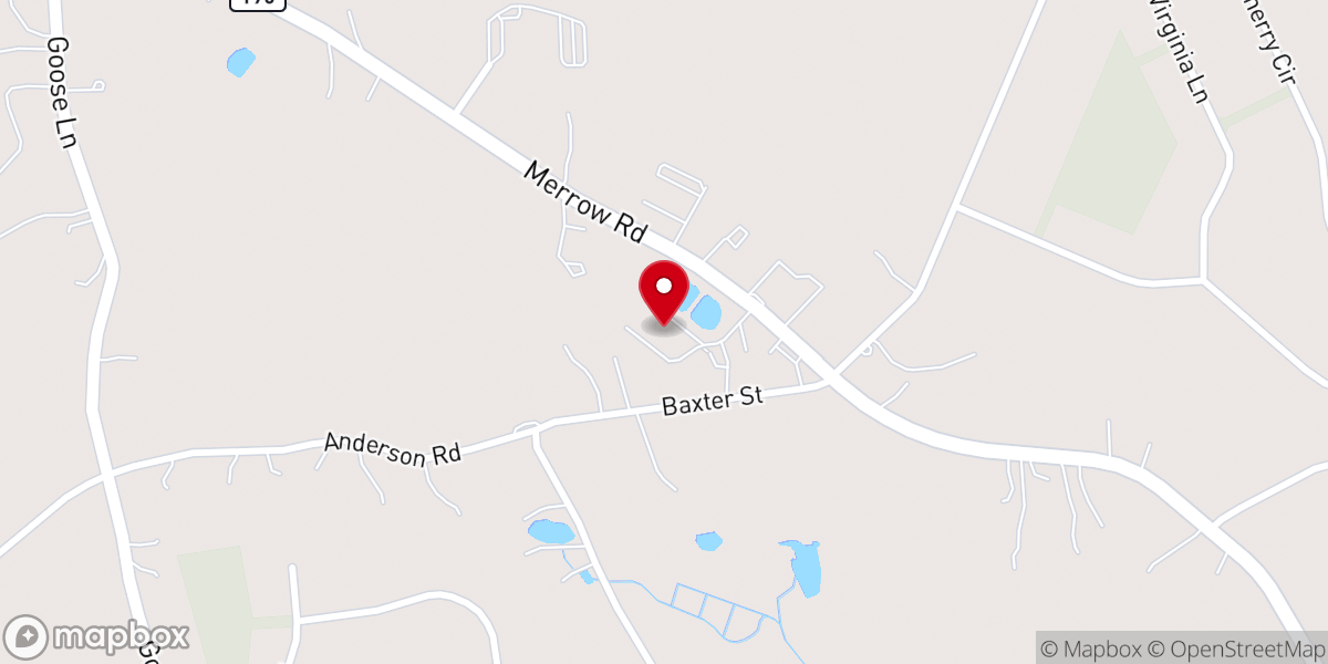 Map showing location of Twin Ponds Centre