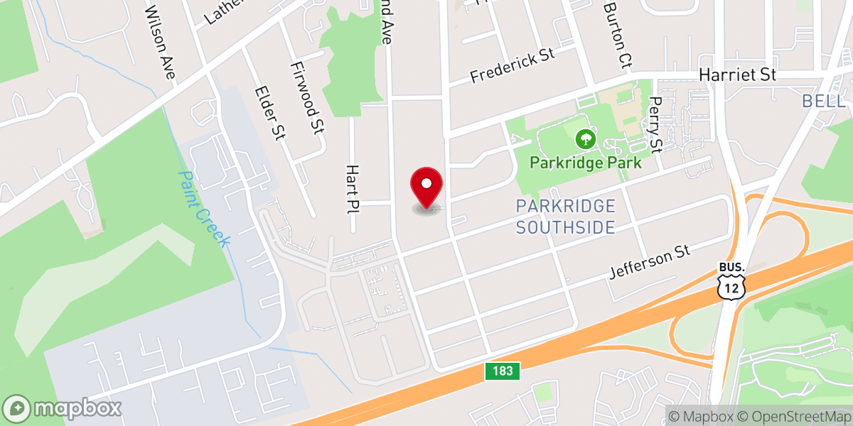 Map showing location of Cathedral of Deliverance