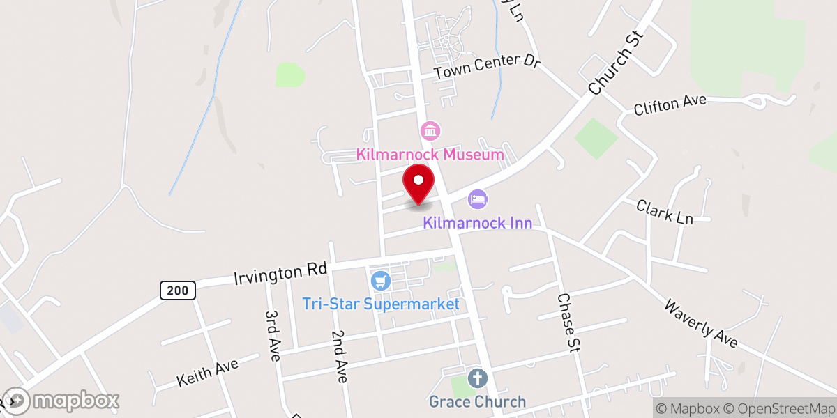 Map showing location of Domino's Pizza