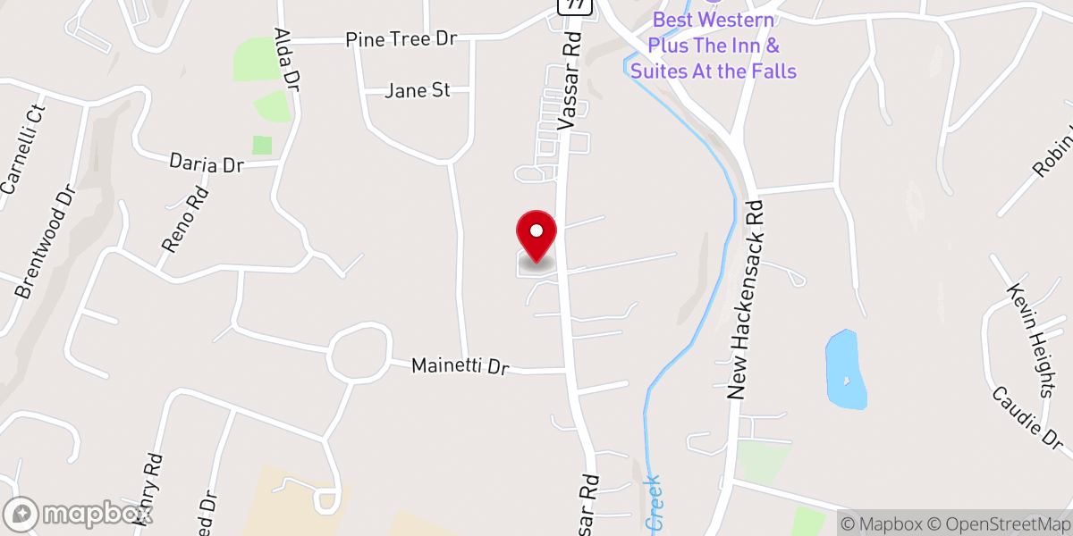 Map showing location of Vassar Road Baptist Church