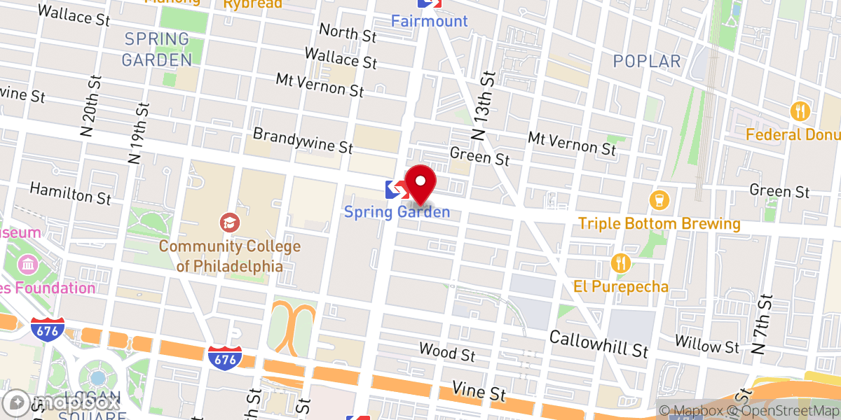Map showing location of Citylight Church (Center City)