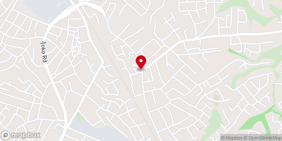 Map showing location of Living Faith Baptist Church