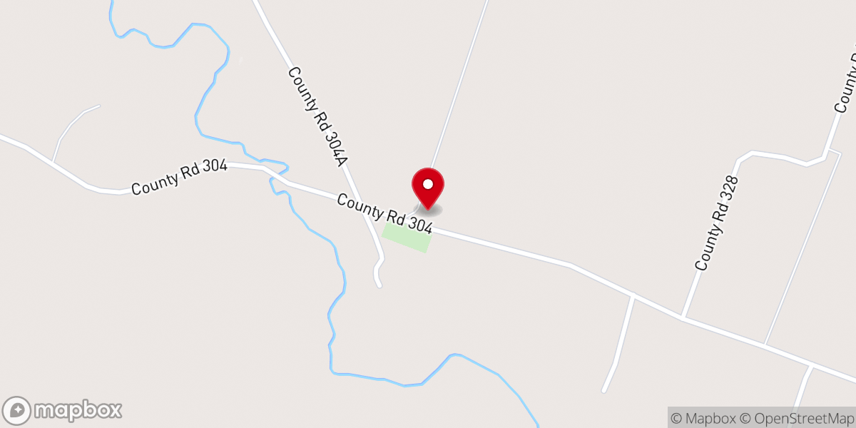 Map showing location of Board Baptist Church