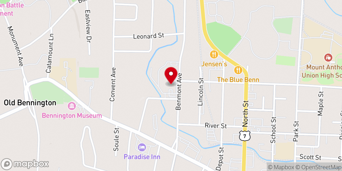 Map showing location of Mill Pickleball