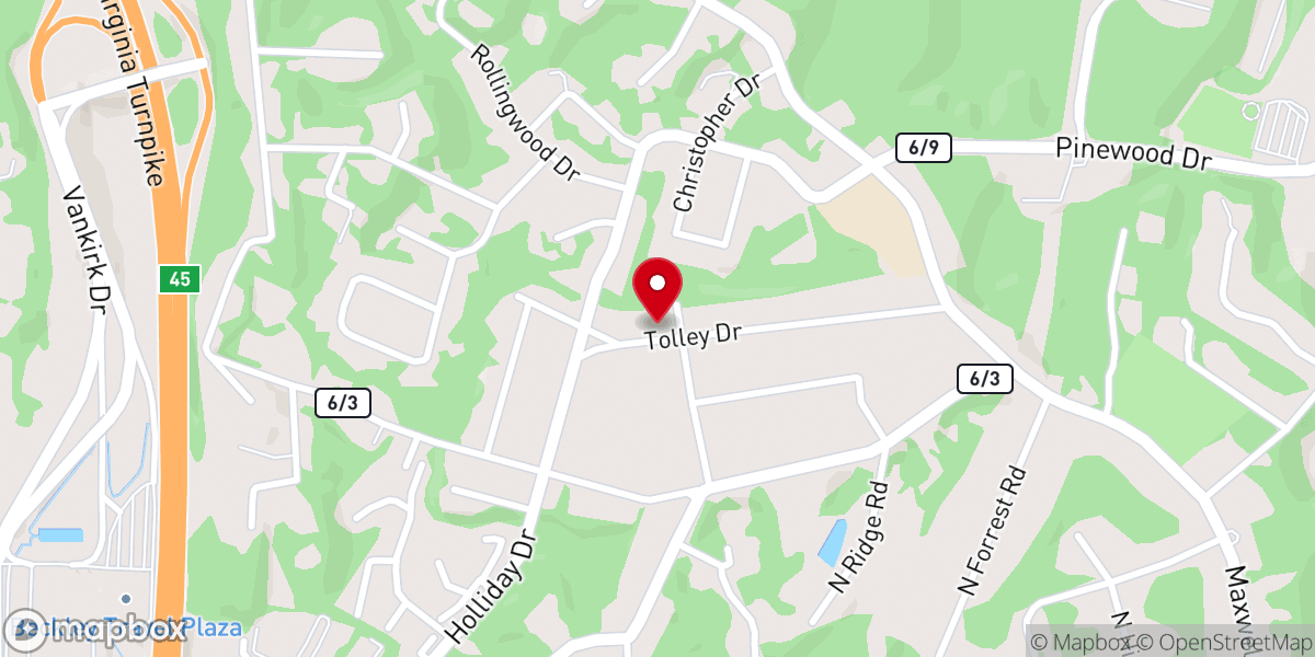 Map showing location of Morning Star Baptist Church